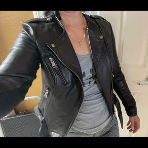Bebe leather jacket